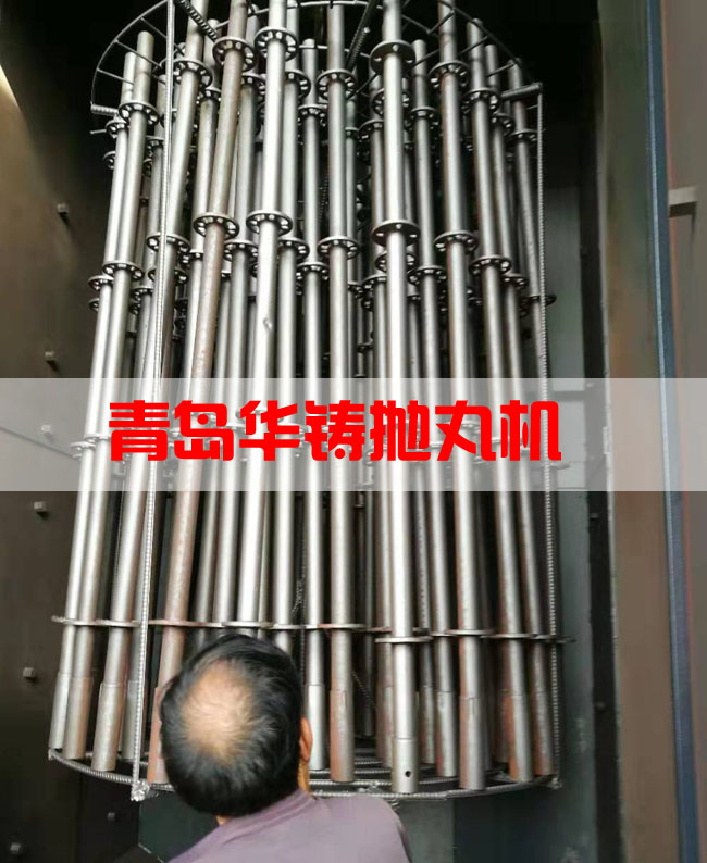 腳手架拋丸機除銹現(xiàn)場圖 腳手架拋丸機除銹現(xiàn)場圖